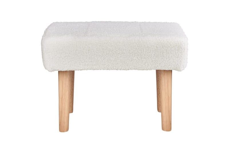 Pall Takoma Hvit/lyst tre - Hvit/lyst tre - Møbler - Stoler & lenestoler - Krakk - Fotskammel