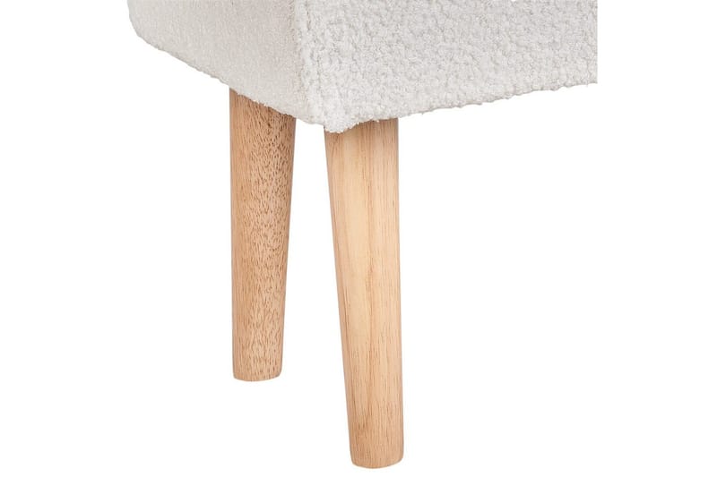 Pall Takoma Hvit/lyst tre - Hvit/lyst tre - Møbler - Stoler & lenestoler - Krakk - Fotskammel