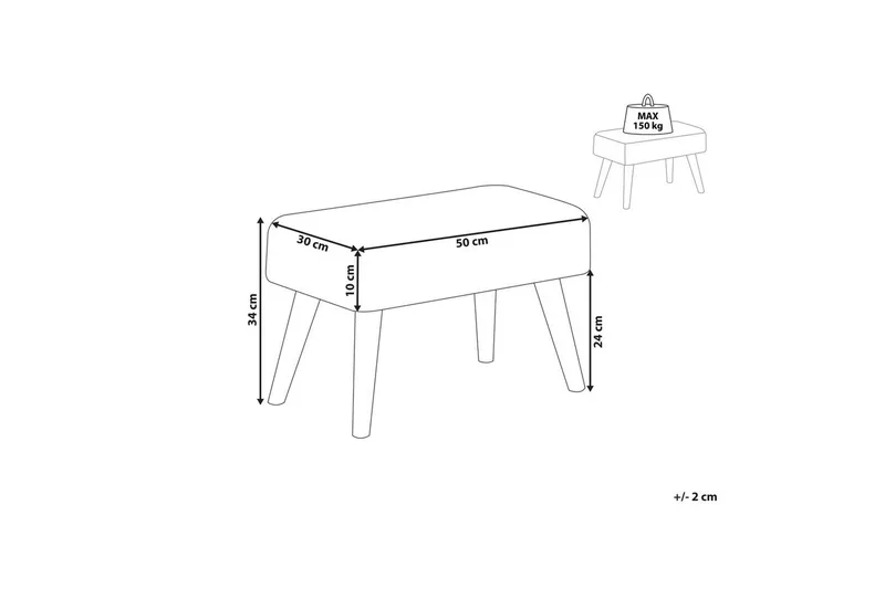 Pall Takoma II Grå/lyst tre - Grå/lyst tre - Møbler - Stoler & lenestoler - Krakk - Fotskammel