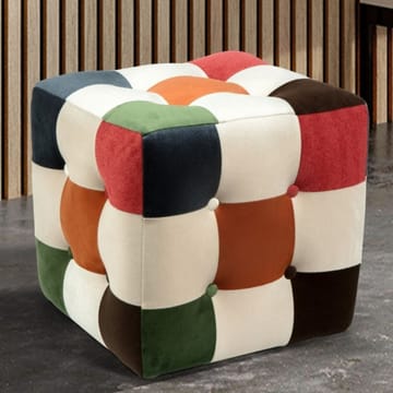 Peticire Sittepuff 42 cm - Grønn oransje hvit - Møbler - Stoler & lenestoler - Krakk - Puff