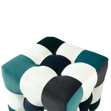 Peticire Sittepuff 42 cm - Hvit, mørkeblå, turkis - Møbler - Stoler & lenestoler - Krakk - Puff
