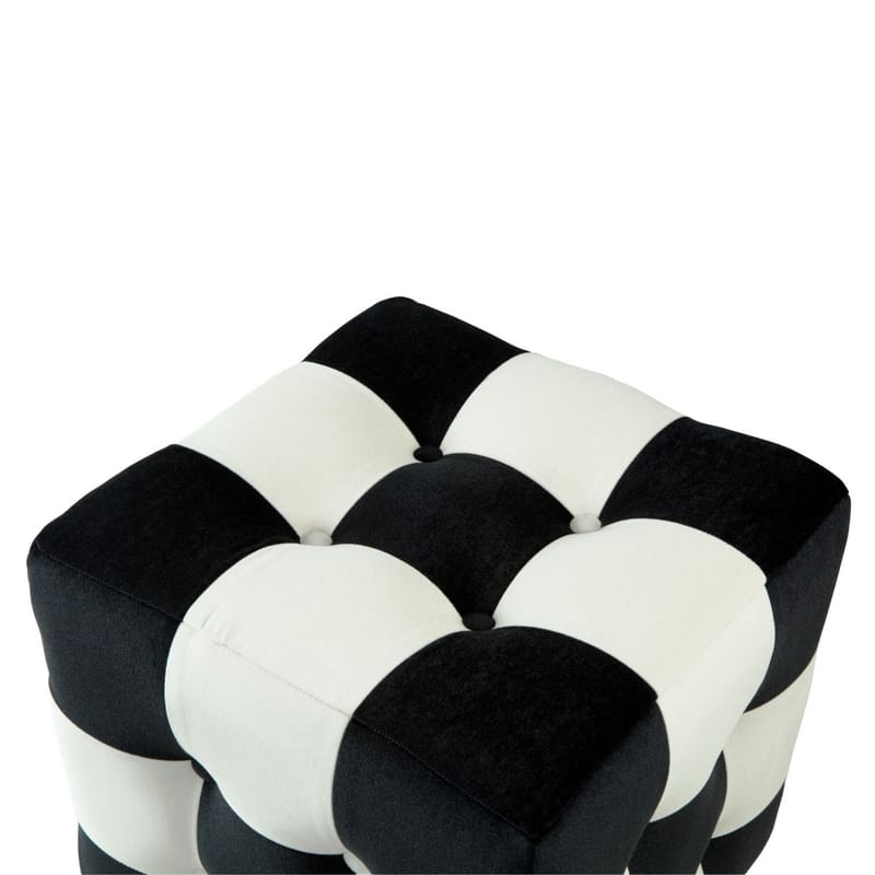 Peticire Sittepuff 42 cm - Svart og hvit - Møbler - Stoler & lenestoler - Krakk - Puff