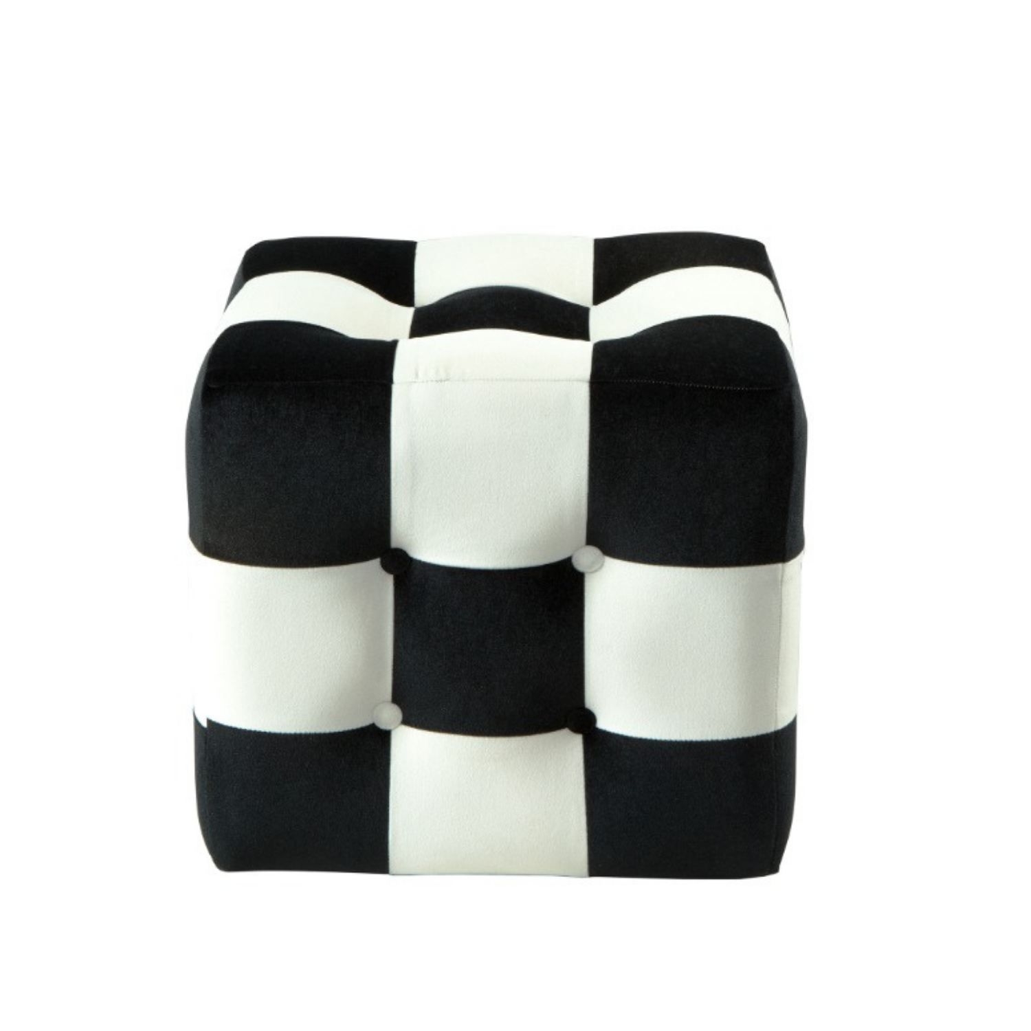 Peticire Sittepuff 42 cm - Svart/hvit