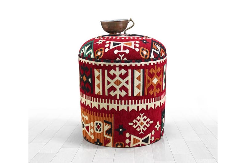 Amsterdam Sittepuff 40 cm - Flerfarget - Møbler - Stoler & lenestoler - Krakk - Puff