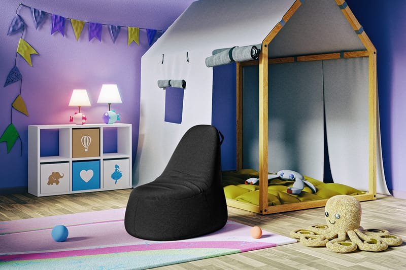 Asako Sittepuff 83 cm - Svart - Møbler - Stoler & lenestoler - Krakk - Puff