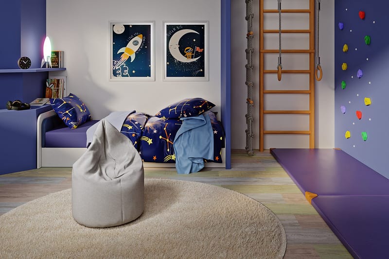 Asana Sittepuff 70 cm - Grå - Møbler - Stoler & lenestoler - Krakk - Puff