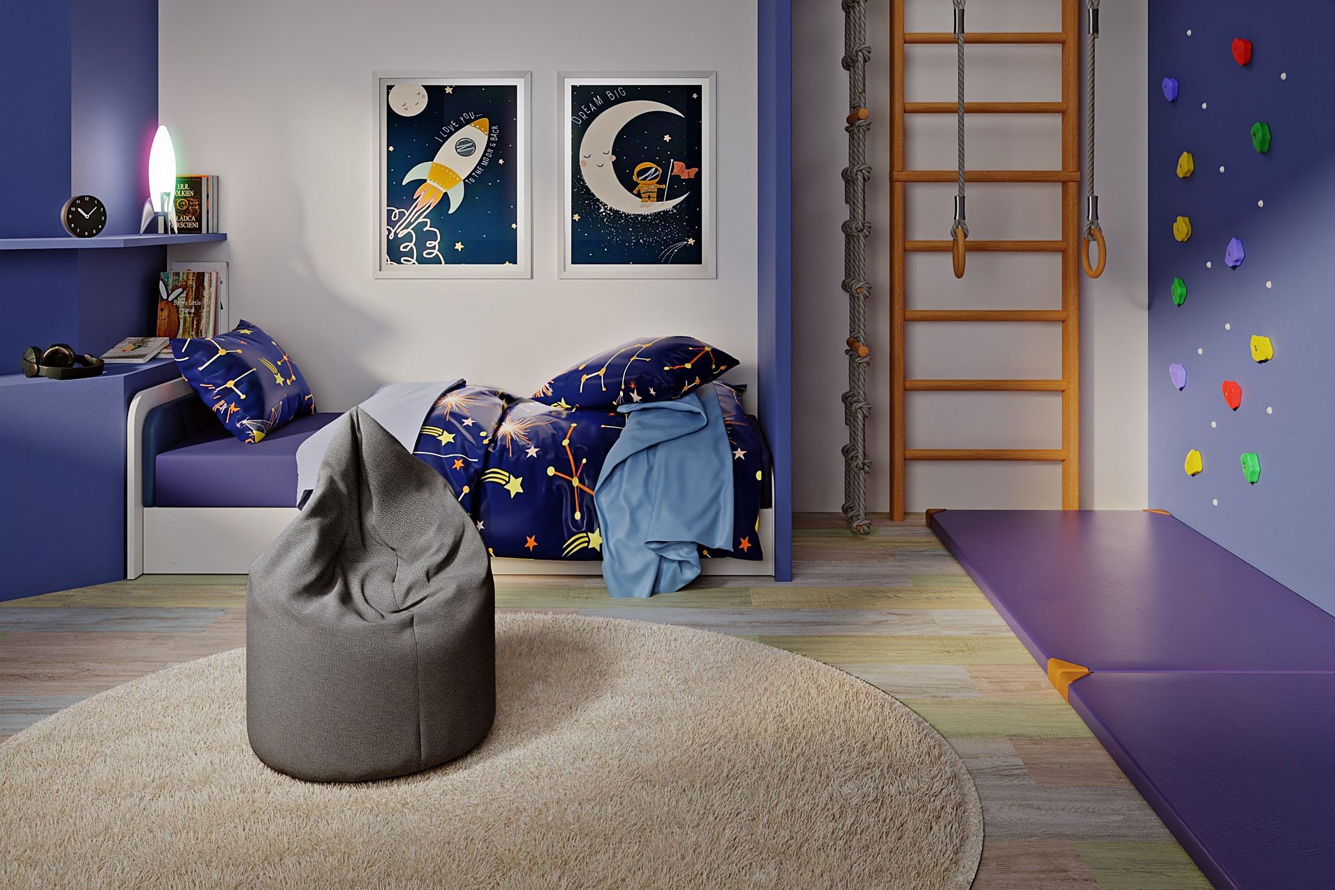 Asana Sittepuff 70 cm - Mørkegrå
