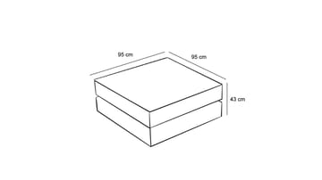 Puff Atelier Del Sofa Comfort - Antrasitt - Møbler - Stoler & lenestoler - Krakk - Puff