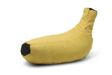 Bajinder Sittepuff 68 cm - Gul|Svart - Møbler - Stoler & lenestoler - Krakk - Puff