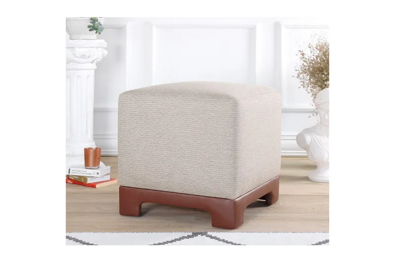 Puff Belarville Brun - Brun - Møbler - Stoler & lenestoler - Krakk - Puff