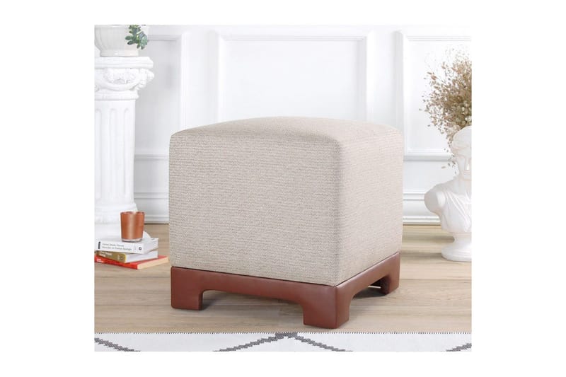 Puff Belarville Brun - Brun - Møbler - Stoler & lenestoler - Krakk - Puff