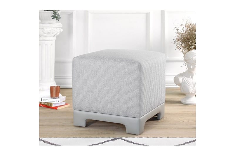 Puff Belarville Grå - Grå - Møbler - Stoler & lenestoler - Krakk - Puff