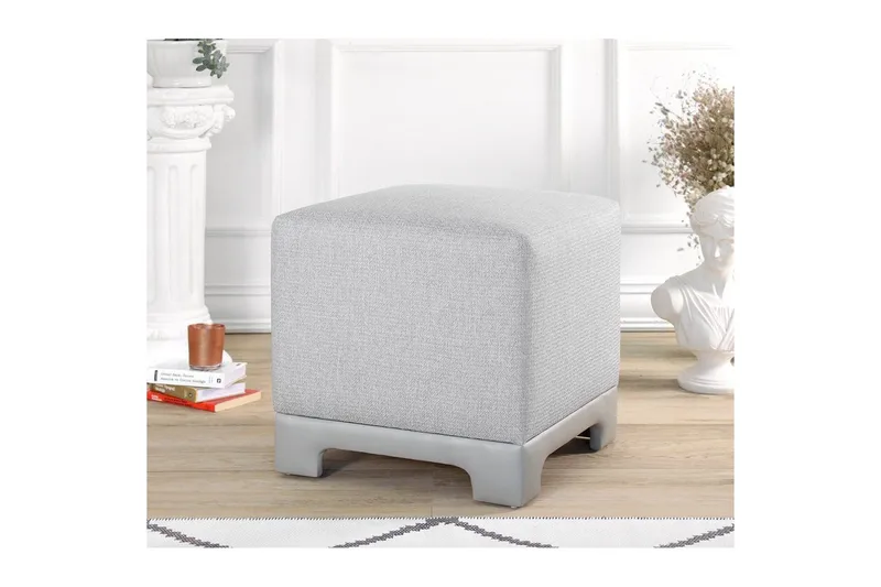 Puff Belarville Grå - Grå - Møbler - Stoler & lenestoler - Krakk - Puff