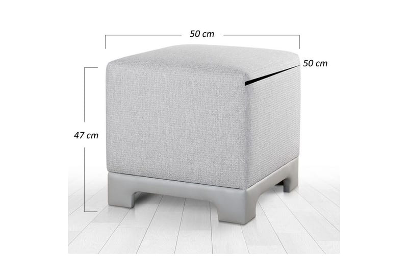 Puff Belarville Grå - Grå - Møbler - Stoler & lenestoler - Krakk - Puff