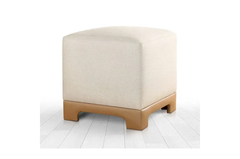 Puff Belarville Krem / Beige - Krem / Beige - Møbler - Stoler & lenestoler - Krakk - Puff