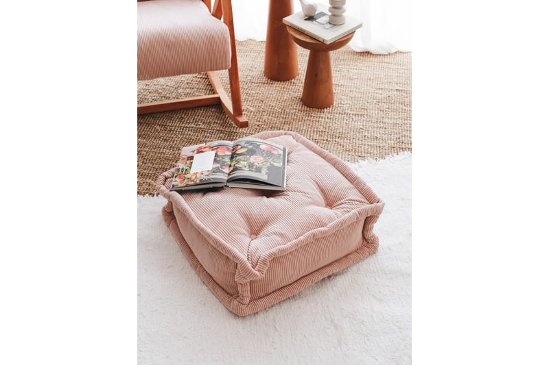 Biskuvi Sittepuff 55 cm - Rosa - Møbler - Stoler & lenestoler - Krakk - Puff