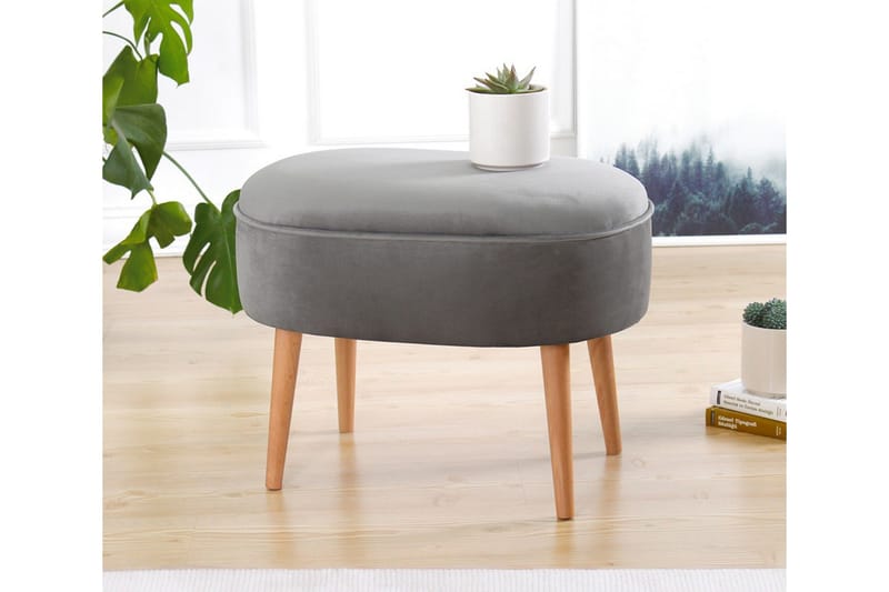 Bowie Sittepuff 63 cm - Grå - Møbler - Stoler & lenestoler - Krakk - Puff