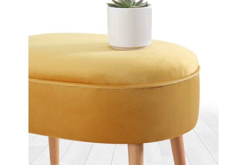 Bowie Sittepuff 63 cm - Gul - Møbler - Stoler & lenestoler - Krakk - Puff