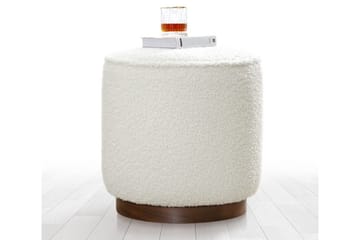 Braintree Sittepuff 42 cm - Hvit - Møbler - Stoler & lenestoler - Krakk - Puff