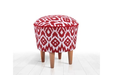 Charlottetown Sittepuff 42 cm - Rød - Møbler - Stoler & lenestoler - Krakk - Puff