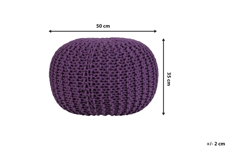 CONRAD Sittepute 50 cm - Lilla - Møbler - Stoler & lenestoler - Krakk - Puff