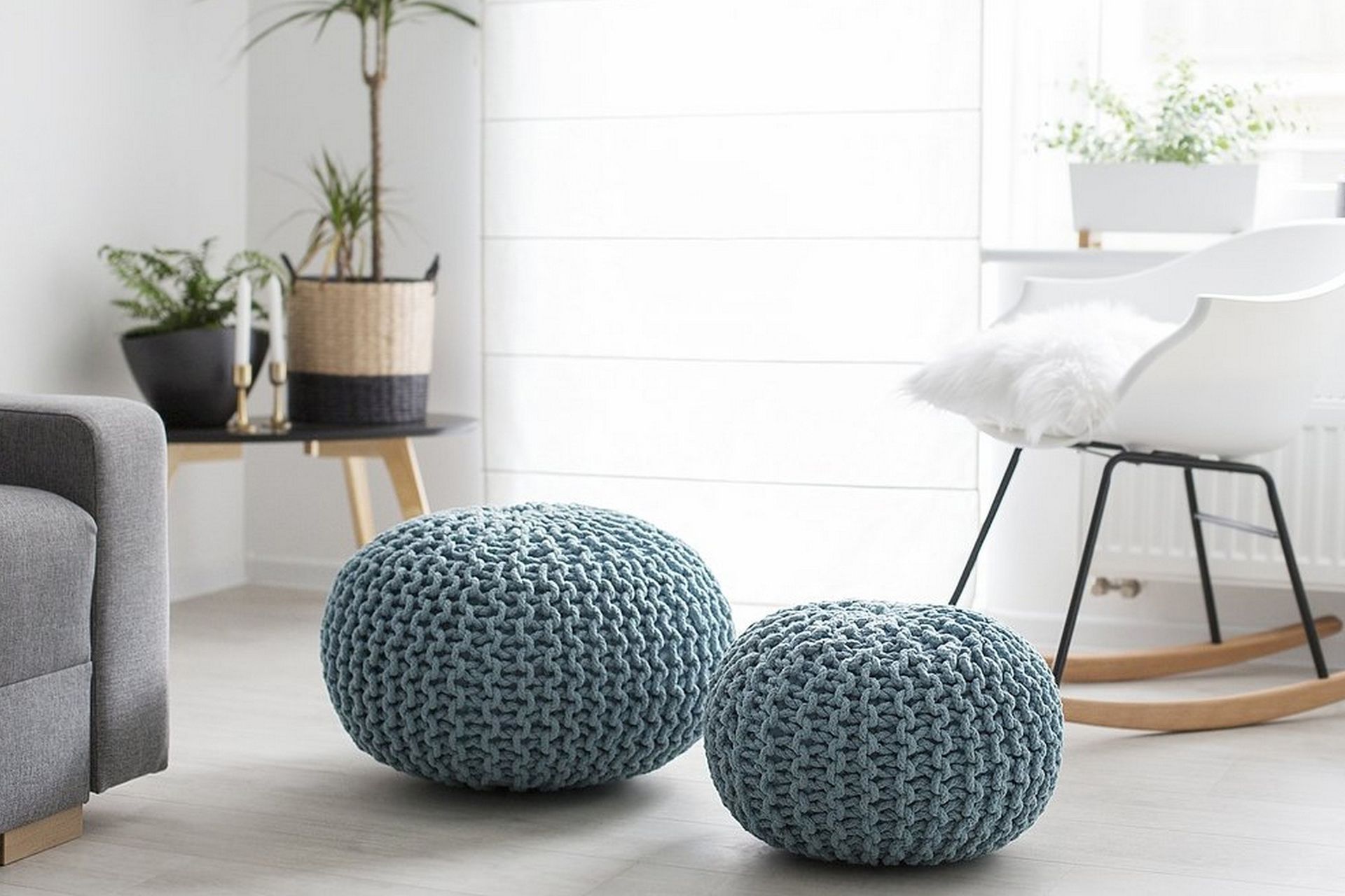 Conrad Puff 40 cm - Blå - Møbler - Stoler & lenestoler - Krakk - Puff