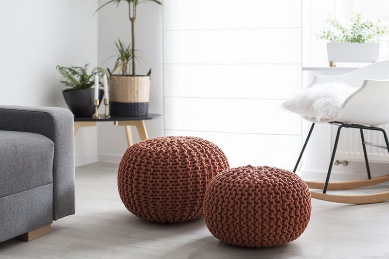 Conrad Puff 50 cm - Brun - Møbler - Stoler & lenestoler - Krakk - Puff