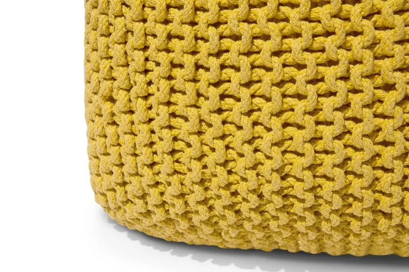 Conrad Puff 50 cm - Gul - Møbler - Stoler & lenestoler - Krakk - Puff