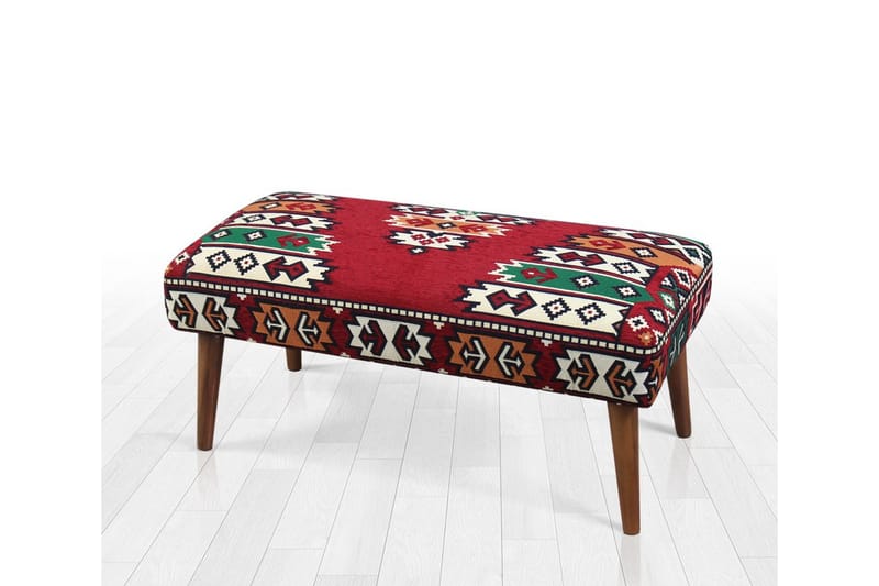 Crossett Sittepuff 91 cm, Rød/Grønn