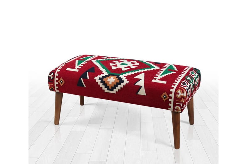 Crossett Sittepuff 91 cm - Rød/Hvit - Møbler - Stoler & lenestoler - Krakk - Puff