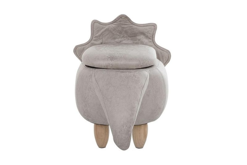 Daesia Sittepuff med Oppbevaring - Grå - Møbler - Stoler & lenestoler - Krakk - Puff