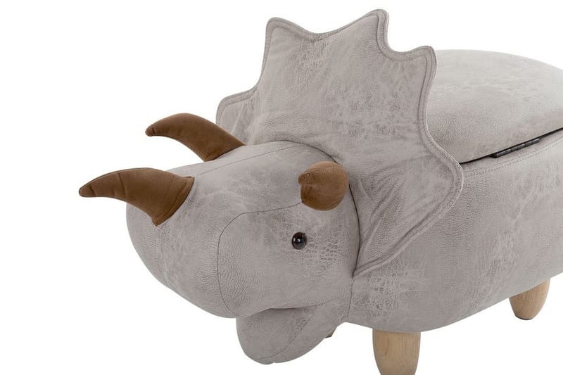 Daesia Sittepuff med Oppbevaring - Grå - Møbler - Stoler & lenestoler - Krakk - Puff