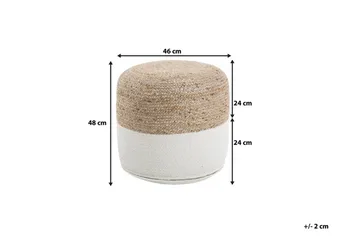 Dalama Sittepute 46 cm - Beige - Møbler - Stoler & lenestoler - Krakk - Puff