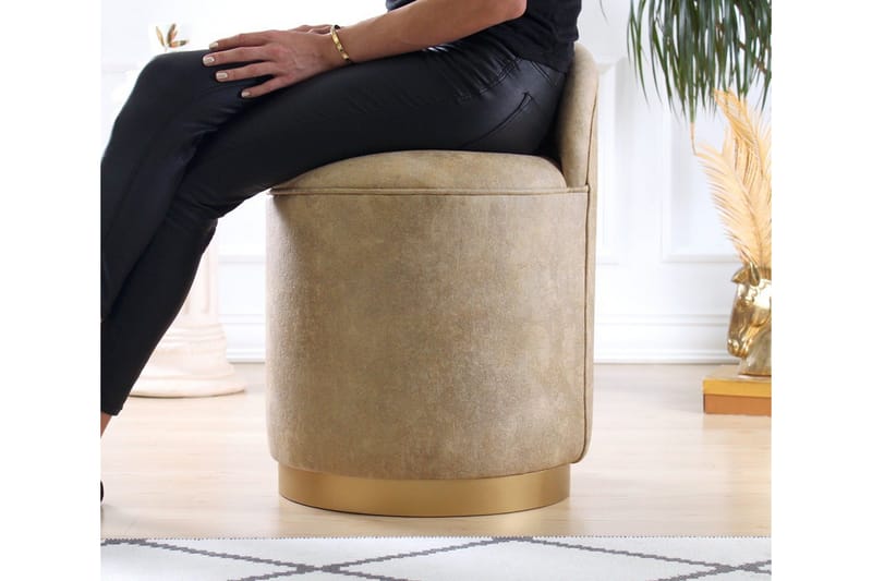 Dango Sittepuff 45 cm - Beige - Møbler - Stoler & lenestoler - Krakk - Puff