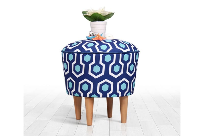 Debesis Sittepuff 42 cm - Blå - Møbler - Stoler & lenestoler - Krakk - Puff