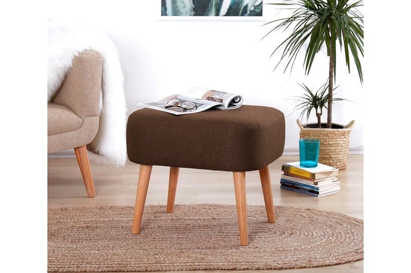 Demopolis Sittepuff 50 cm - Brun - Møbler - Stoler & lenestoler - Krakk - Puff
