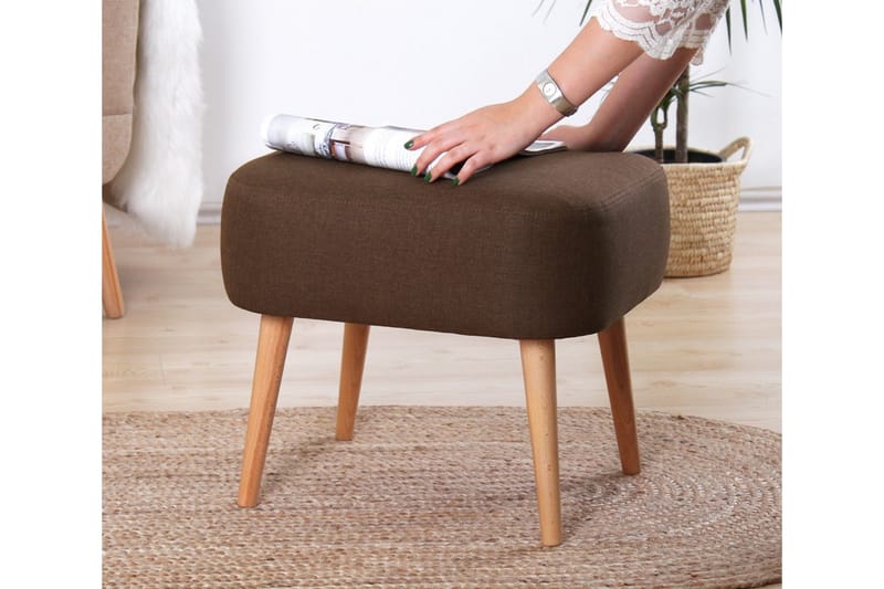 Demopolis Sittepuff 50 cm - Brun - Møbler - Stoler & lenestoler - Krakk - Puff