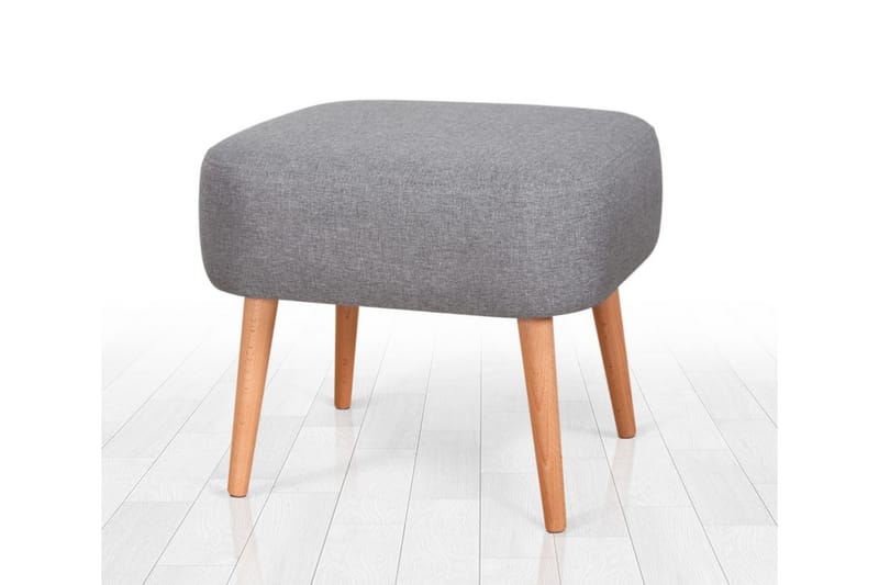 Demopolis Sittepuff 50 cm - Grå - Møbler - Stoler & lenestoler - Krakk - Puff