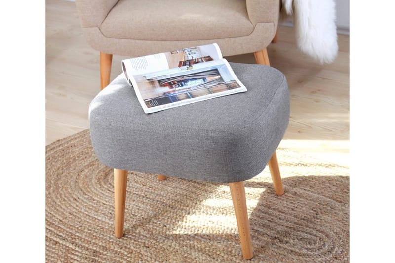 Demopolis Sittepuff 50 cm - Grå - Møbler - Stoler & lenestoler - Krakk - Puff