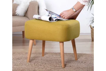 Demopolis Sittepuff 50 cm - Gul - Møbler - Stoler & lenestoler - Krakk - Puff