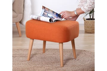 Demopolis Sittepuff 50 cm - Oransje - Møbler - Stoler & lenestoler - Krakk - Puff