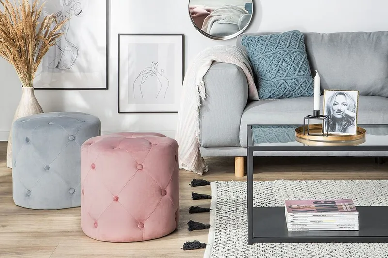Devose Puff - Rosa - Møbler - Stoler & lenestoler - Krakk - Puff
