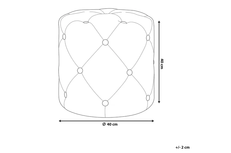 Devose Puff - Rosa - Møbler - Stoler & lenestoler - Krakk - Puff