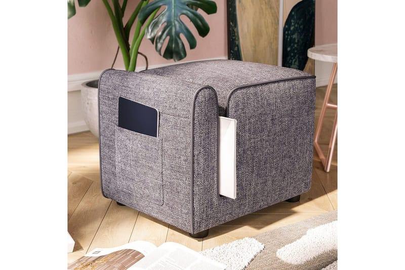 Puff Djarhint Grå - Grå - Møbler - Stoler & lenestoler - Krakk - Puff