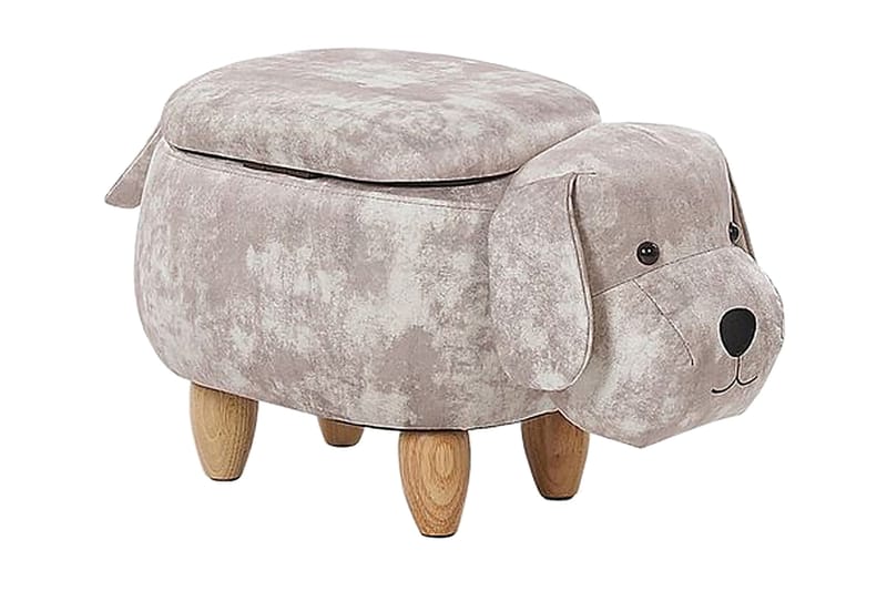 Doggy Sittepuff med Oppbevaring - Beige - Sittemøbler med oppbevaring - Puff