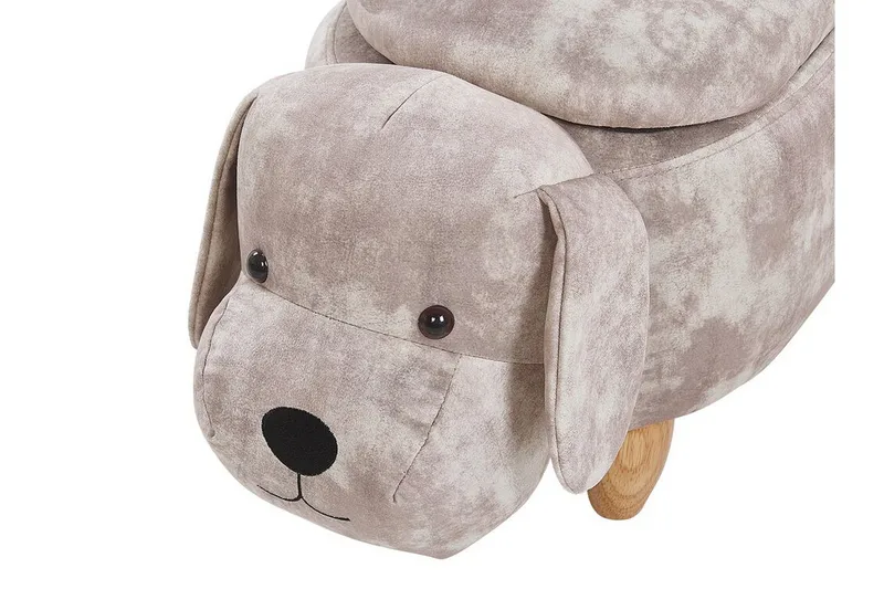 Doggy Sittepuff med Oppbevaring - Beige - Møbler - Stoler & lenestoler - Krakk - Puff - Sittepuff med oppbevaring