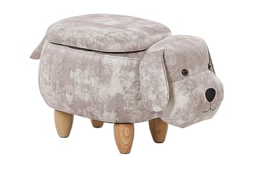 Doggy Sittepuff med Oppbevaring - Beige - Møbler - Stoler & lenestoler - Krakk - Puff