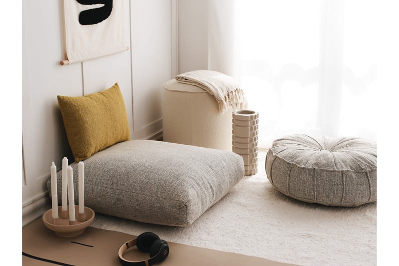 Dokuma Sittepuff 70 cm - Lysegrå - Møbler - Stoler & lenestoler - Krakk - Puff