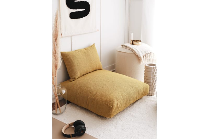 Dokuma Sittepuff 70 cm - Sennep - Møbler - Stoler & lenestoler - Krakk - Puff