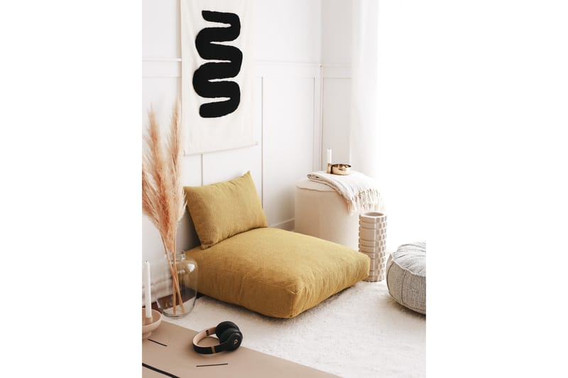 Dokuma Sittepuff 70 cm - Sennep - Møbler - Stoler & lenestoler - Krakk - Puff
